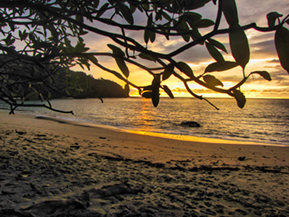 A sunset image from Costa Rica